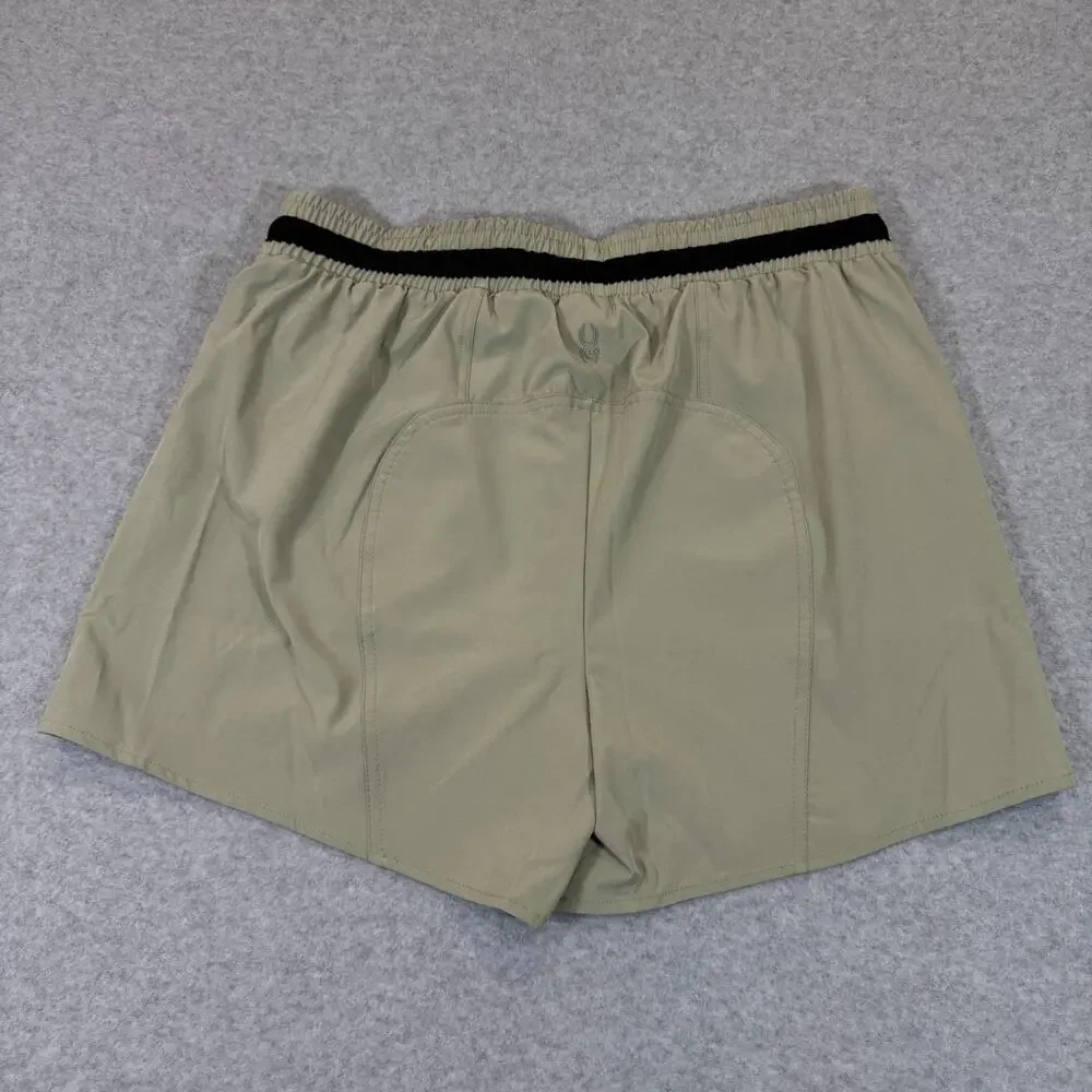 Spyder Men's Active Athletic Shorts Size Large Light Olive Stretch Wicking NWT